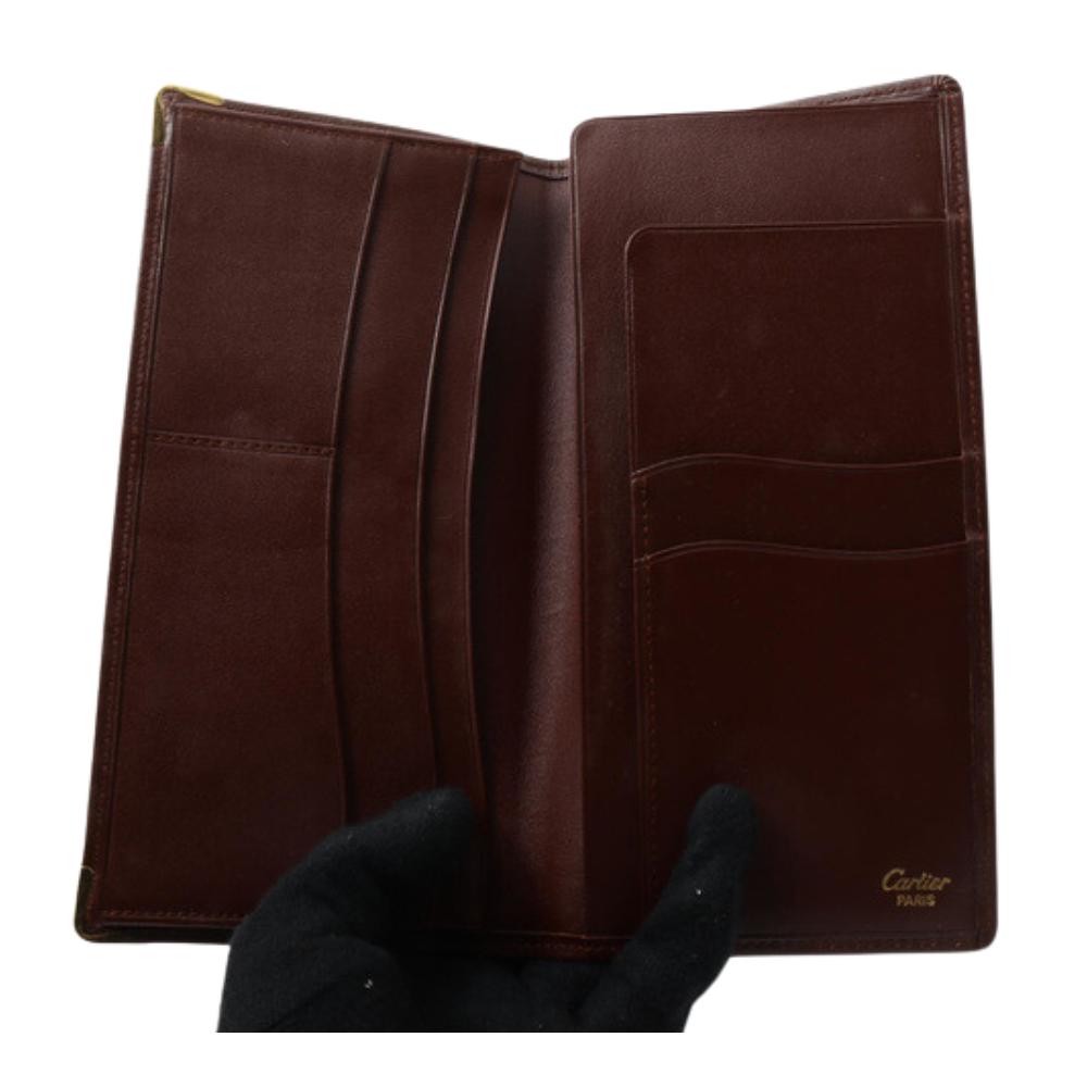 Bordeaux Bi-fold Long Wallet