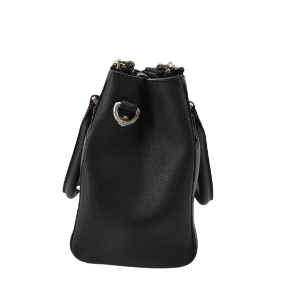 Black Saffiano Leather Handbag