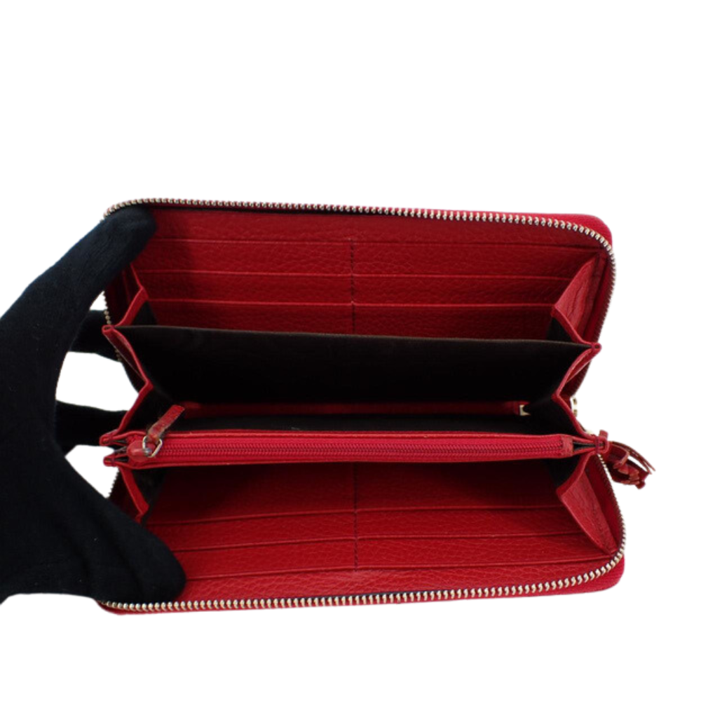 Red Soho Zippy Wallet