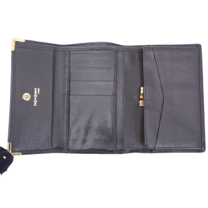 Black Cassandra Tri-fold Wallet