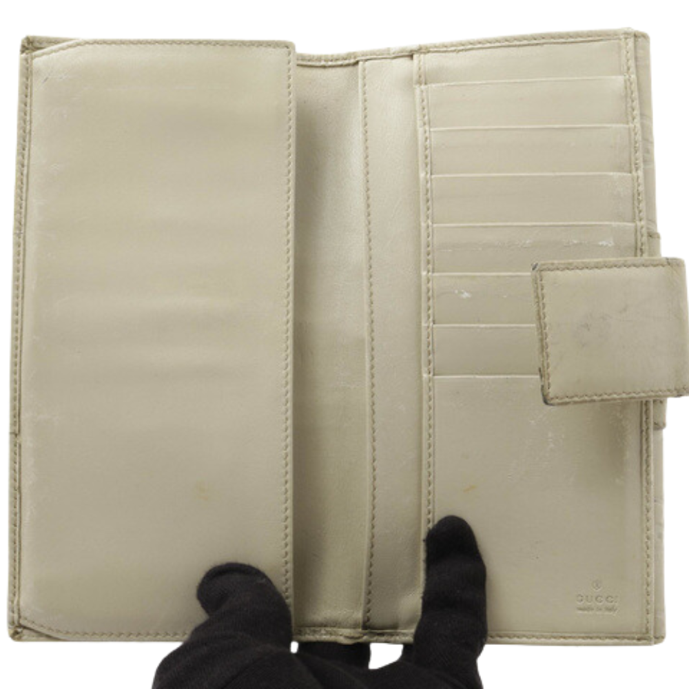 White Sima Long Wallet