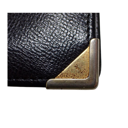 Black Leather Bi-Fold Wallet