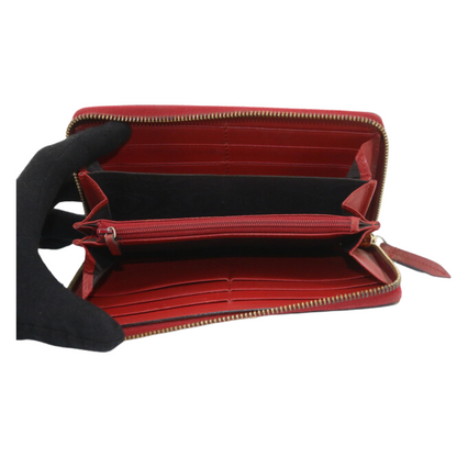 Red Leather Sylvie Wallet