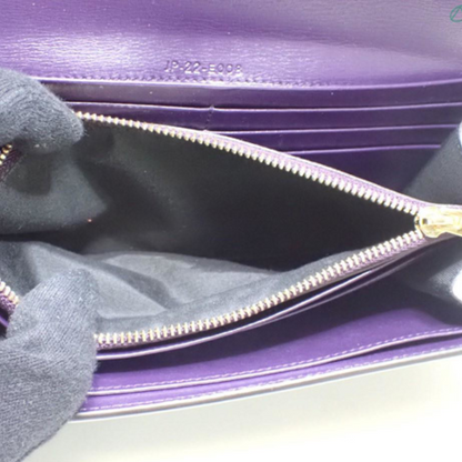 Purple Vara Ribbon Long Wallet