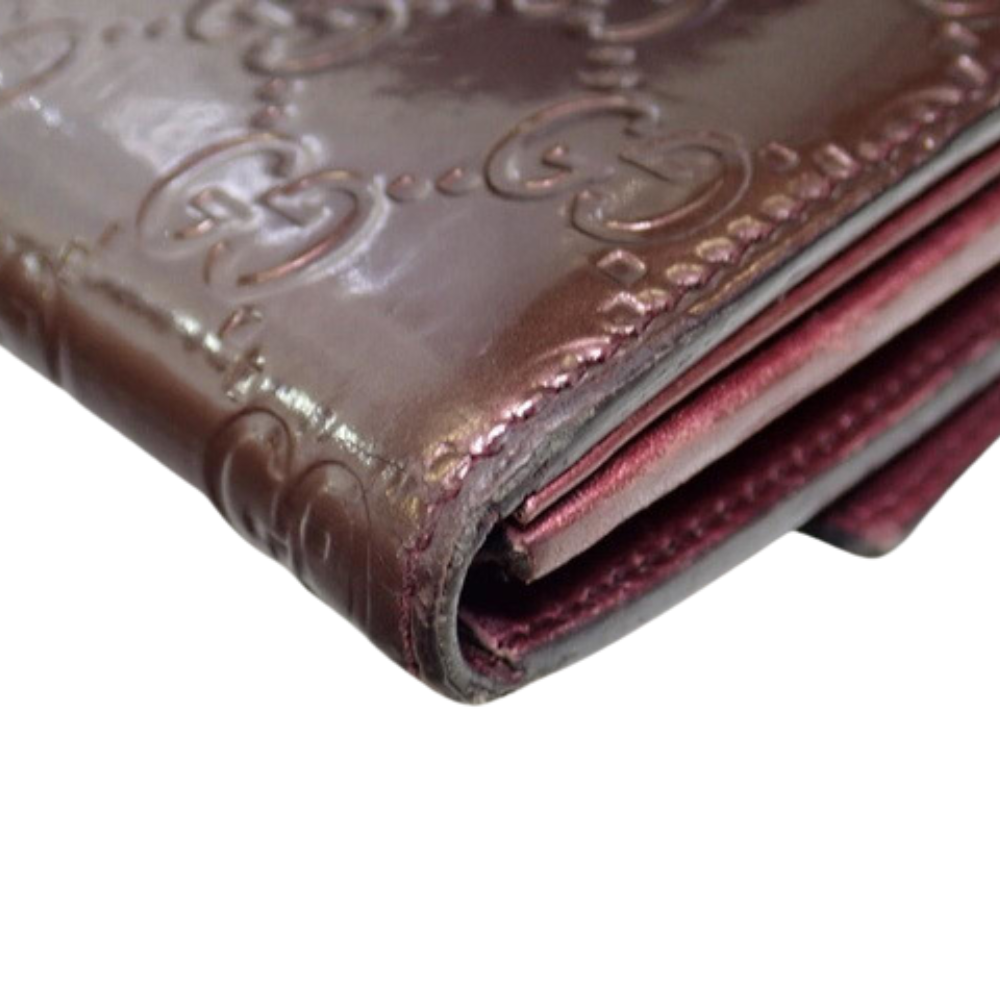 Burgundy Sima Long Wallet