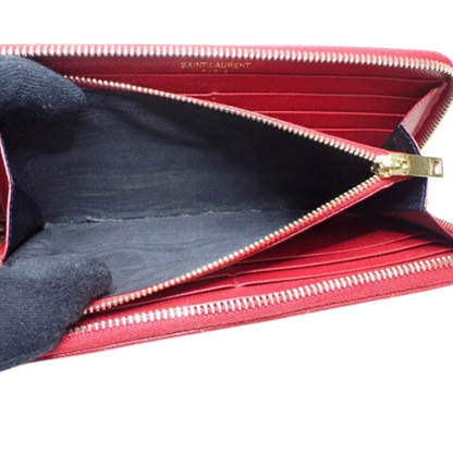 Red Caviar Skin Cassandra Zippy Wallet