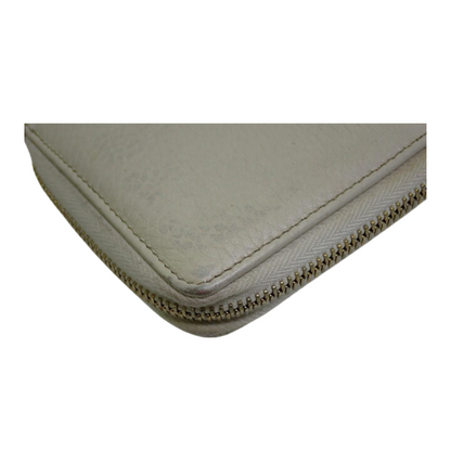 White Soho Zippy Long Wallet