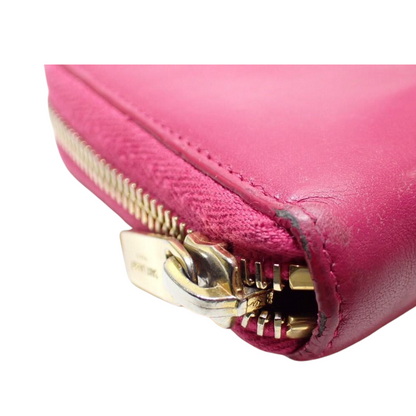 Pink Y-Line Long Wallet