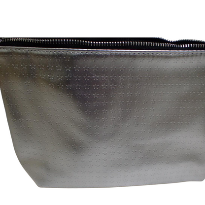 Silver Leather Pouch