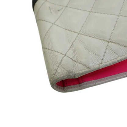 White Cambonline Long Wallet