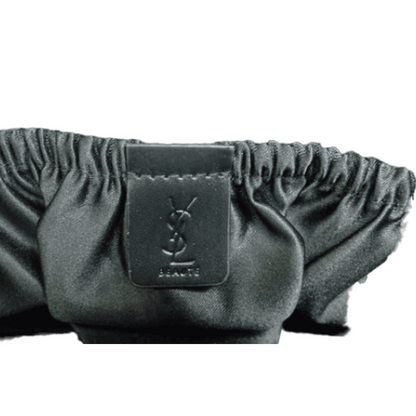 Black Leather Cosmetic Pouch