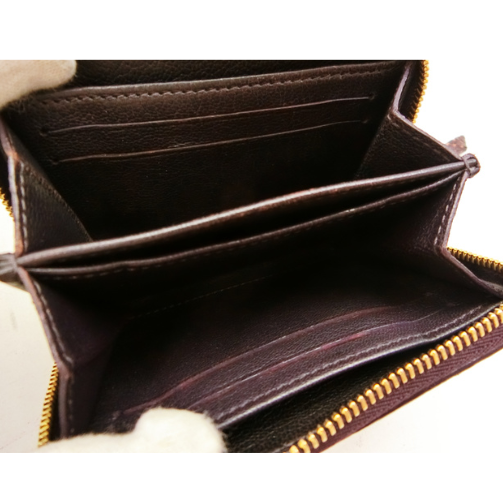 Python Leather Zippy Wallet