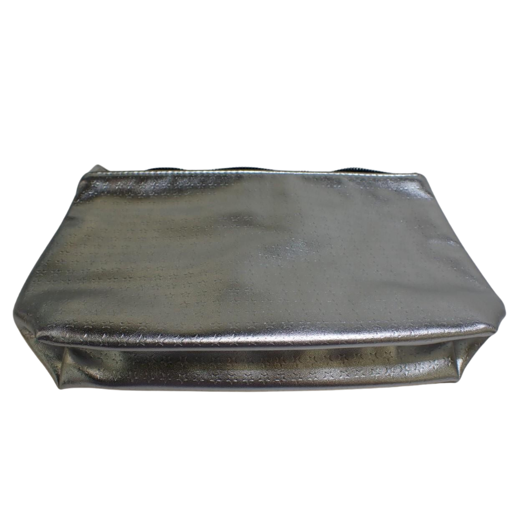 Silver Leather Pouch