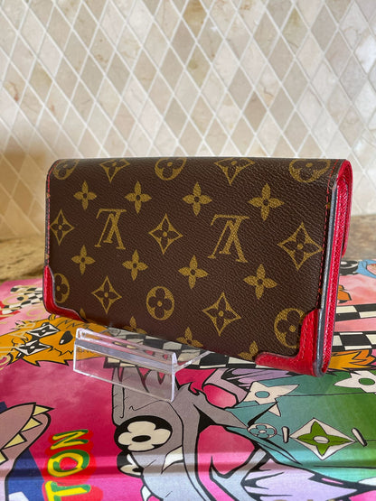 Louis Vuitton Retro Monogram Red Sarah Wallet