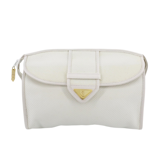 White PVC Clutch Bag