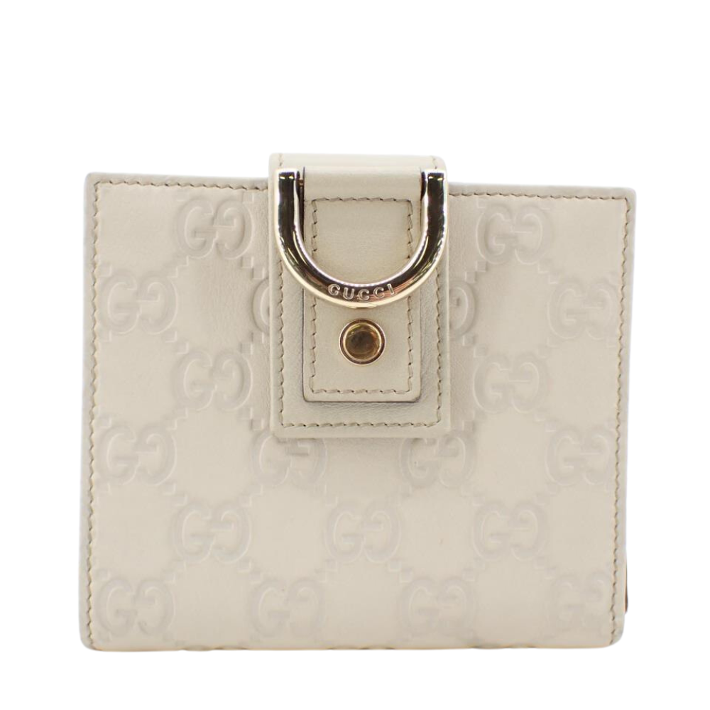 White Sima Compact Wallet