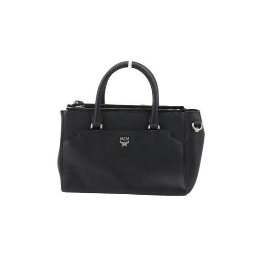 Black Saffiano Leather Handbag