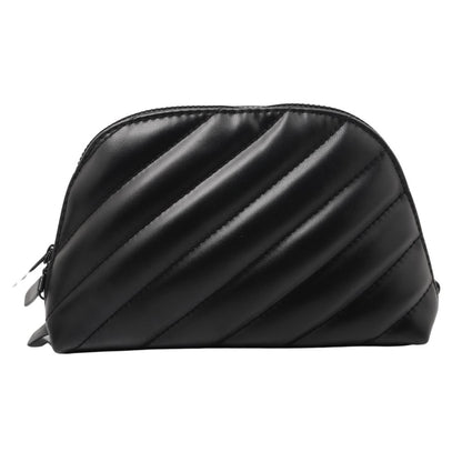 Black Leather Cosmetic Pouch