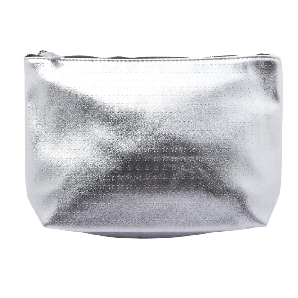 Silver Leather Pouch