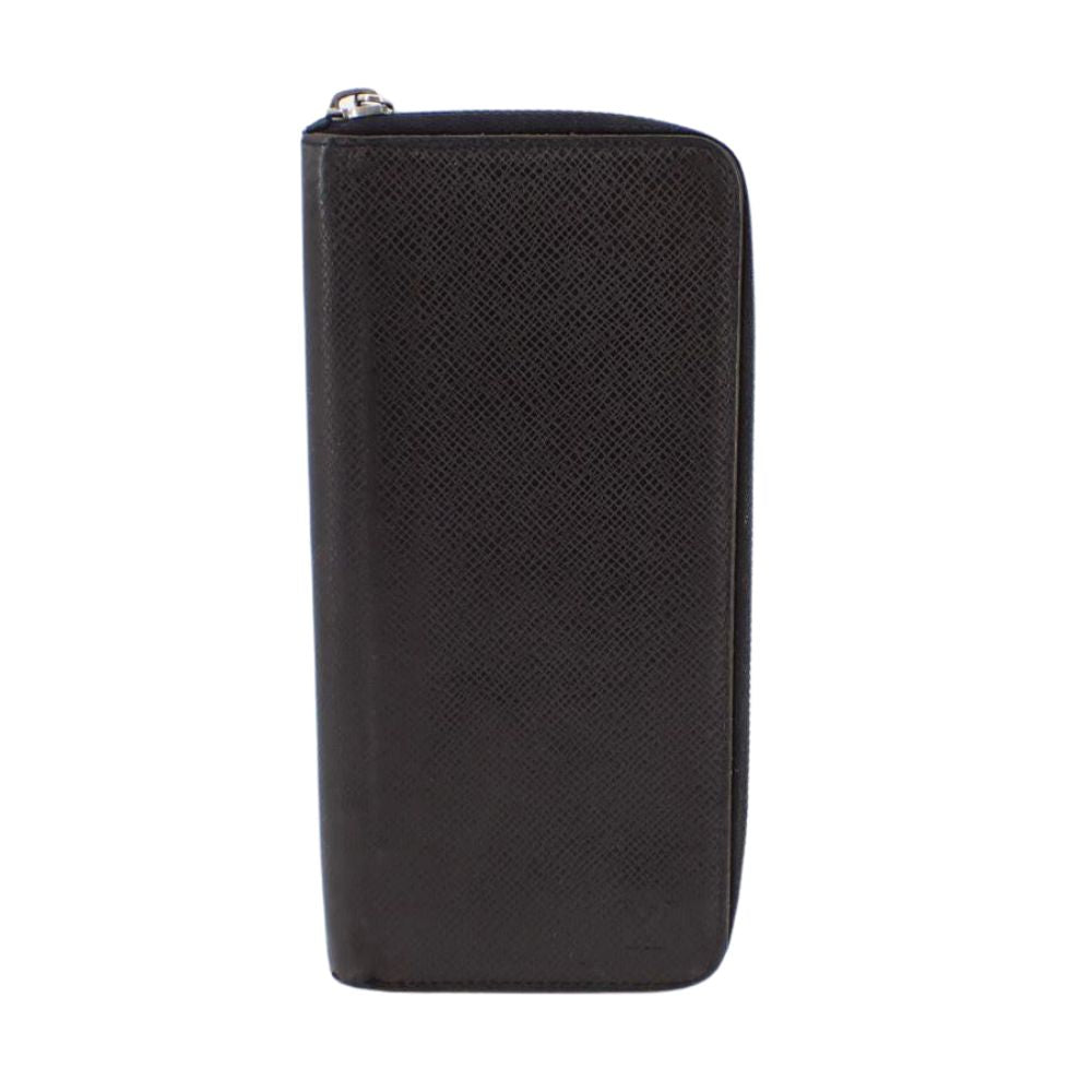 Taiga Black Vertical Zippy Wallet