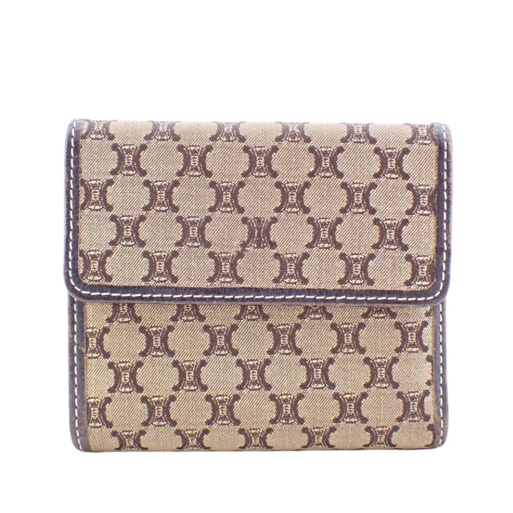 Beige Macadam Compact Wallet