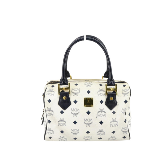 White Visetos 2WAY Handbag