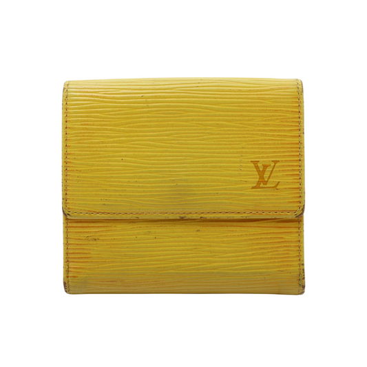 Epi Yellow Elise Wallet