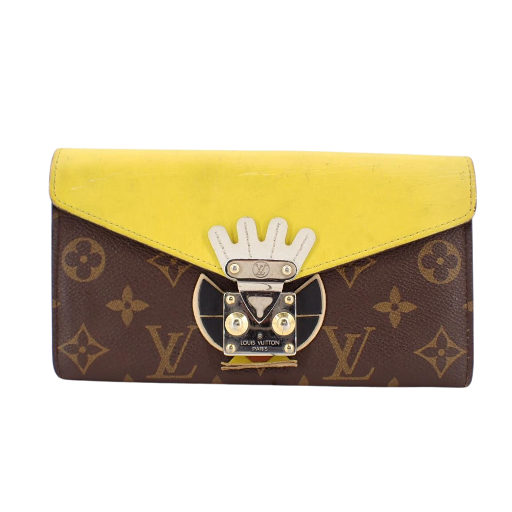 Monogram Sarah Tribal Mask Wallet