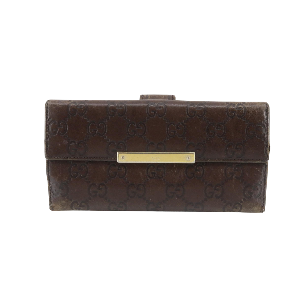 Brown Sima Long Wallet