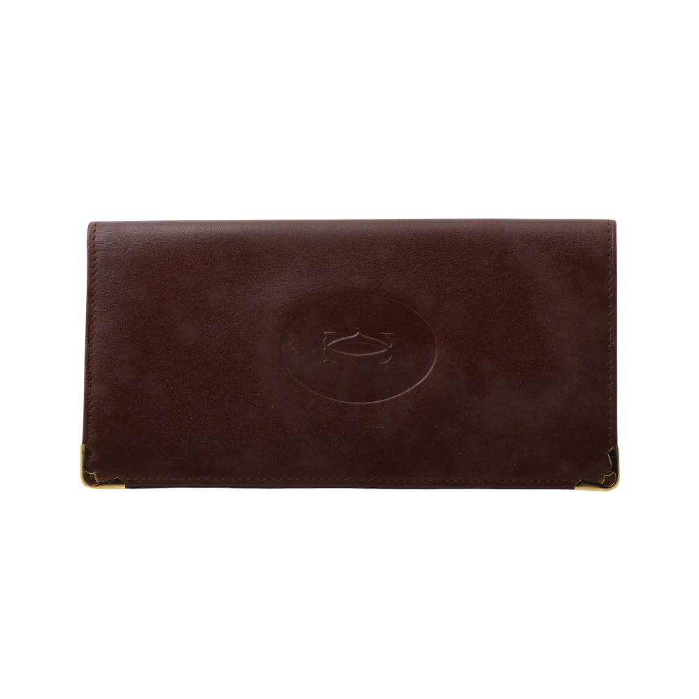 Bordeaux Bi-fold Long Wallet