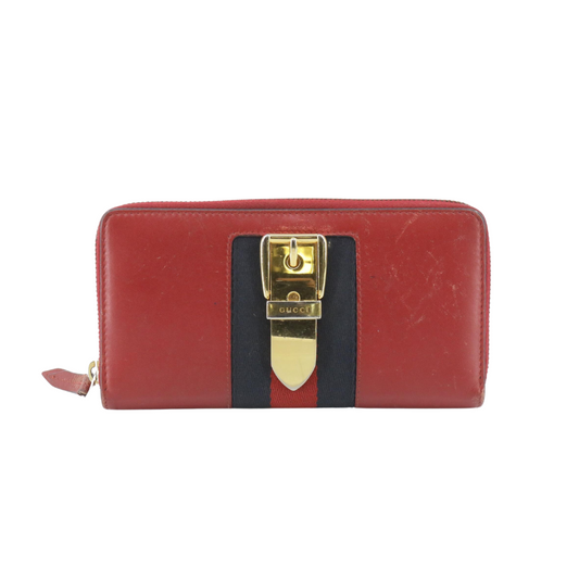 Red Leather Sylvie Wallet