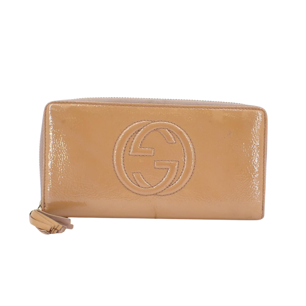 Brown GG Canvas Long Wallet