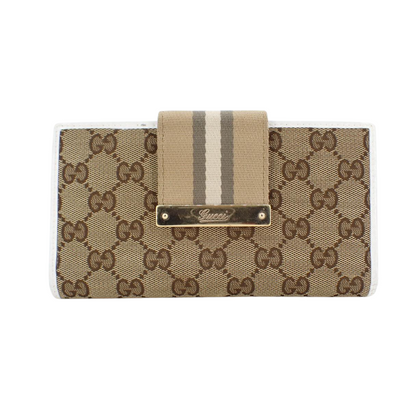 Brown GG Canvas Long Wallet