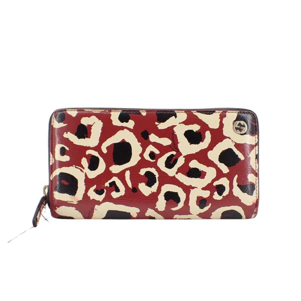 Leopard Print Zippy Wallet