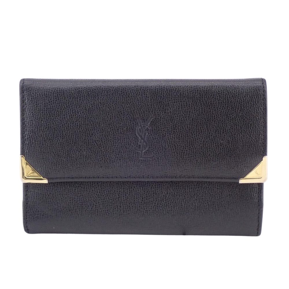 Black Cassandra Tri-fold Wallet