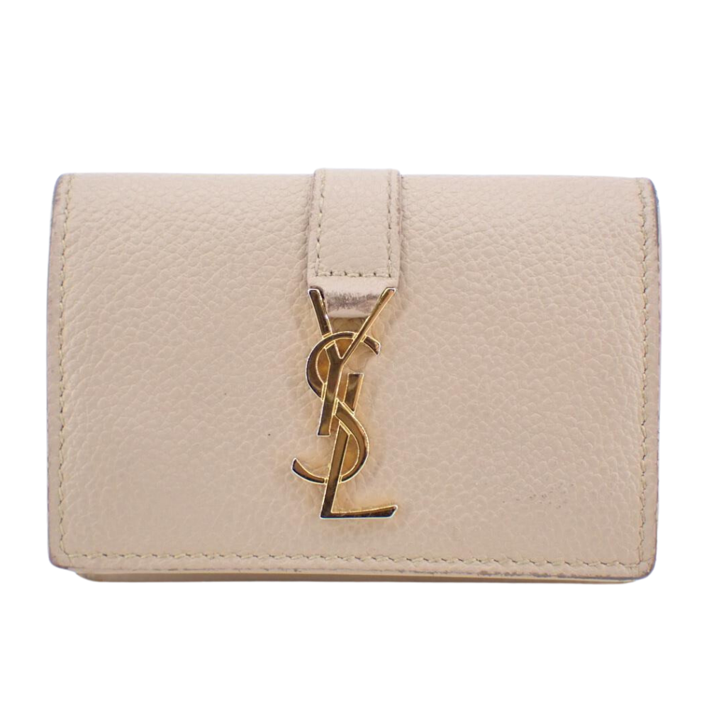 Beige Caviar Skin Cassandra Wallet