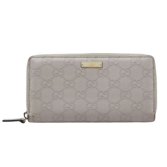 Gray Sima Zippy Long Wallet