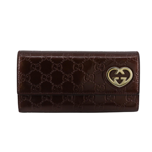 Burgundy Sima Long Wallet