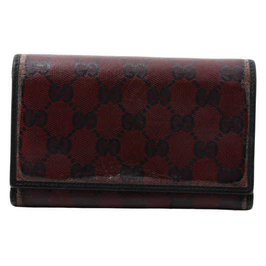 Maroon GG Supreme Tri-fold Wallet