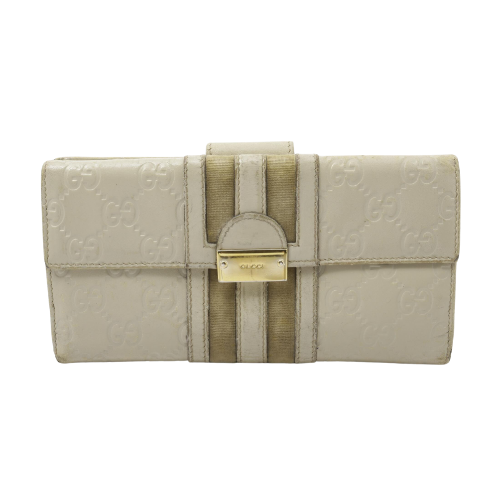 White Sima Long Wallet