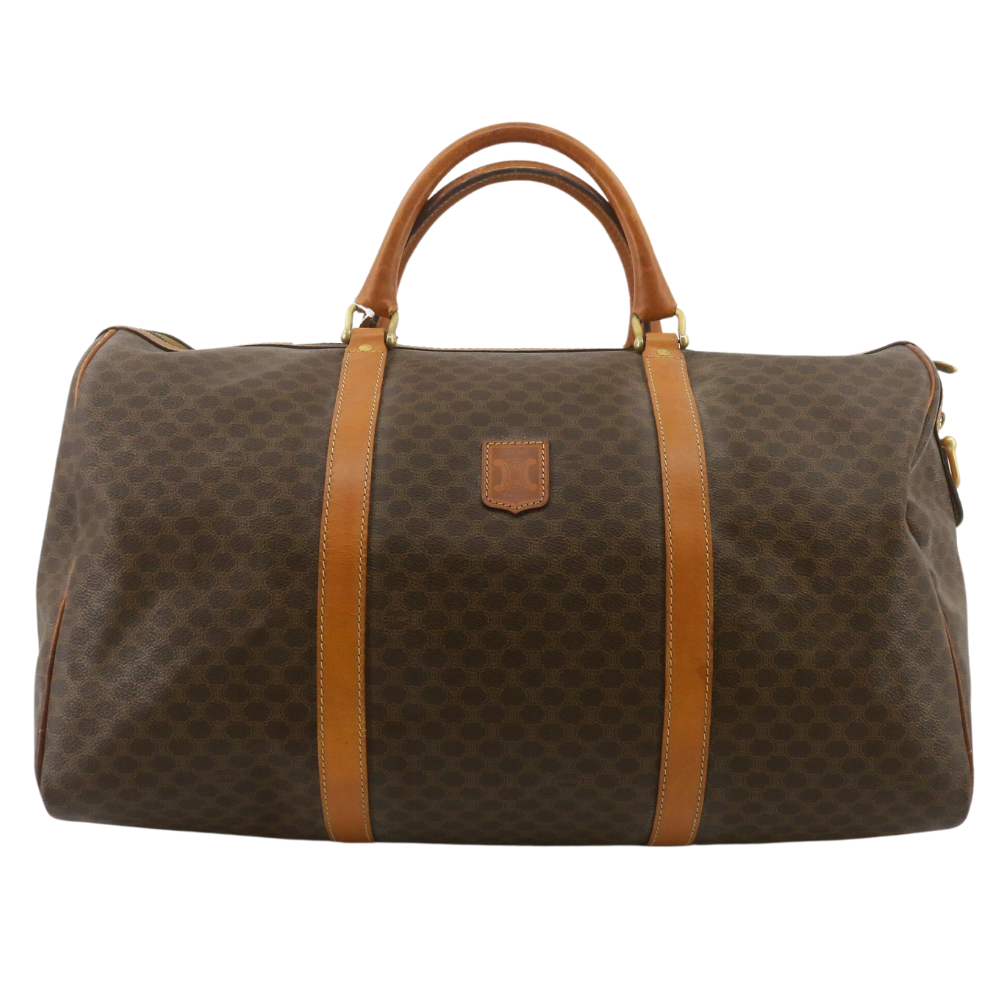 Brown Macadam Boston Bag