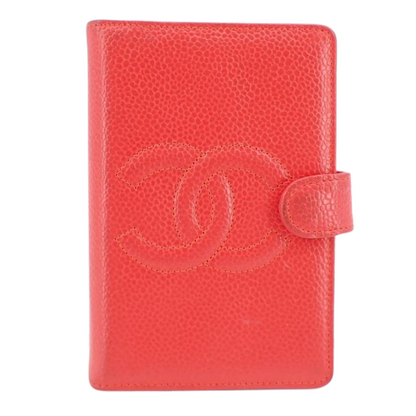 Orange Caviar Skin Long Wallet