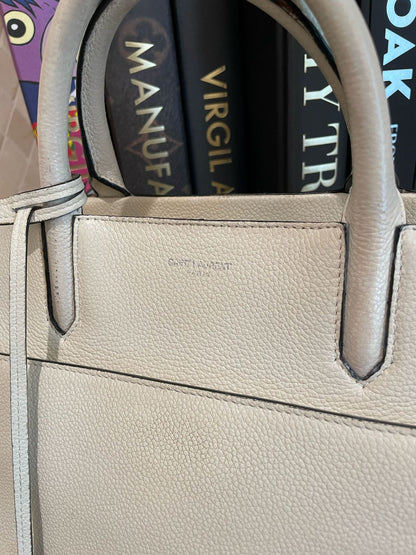 Yves Saint Laurent White 2 Way Shoulder Bag