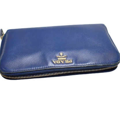 Blue Zippy Wallet