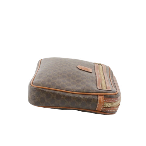 Brown Macadam Clutch Bag