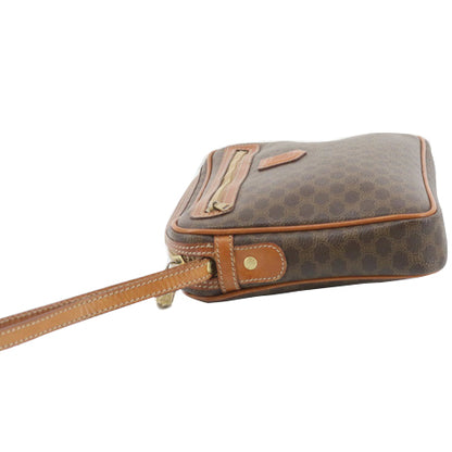 Brown Macadam Clutch Bag