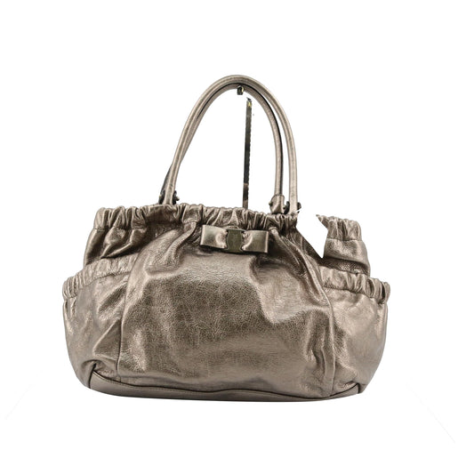 Gold Vara Leather Tote Bag