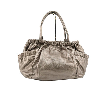 Gold Vara Leather Tote Bag