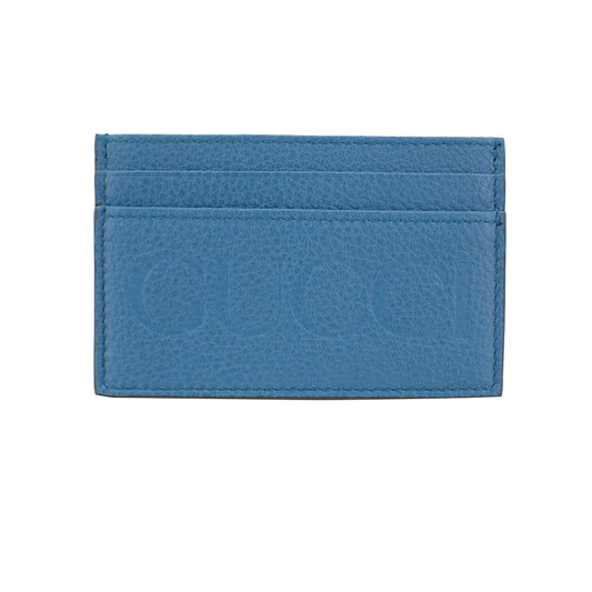 Blue Leather Card Case