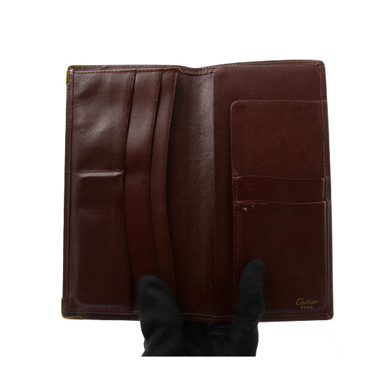 Maroon Borudaux Long Wallet